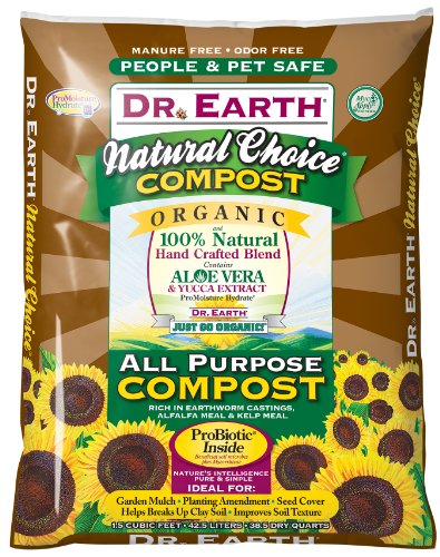 Dr. Earth 749688230773 803 1-1/2 Cubic Feet All Purpose Compost, 1.5 cu. ft